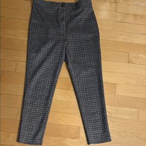 Zara checkered slim fit pants